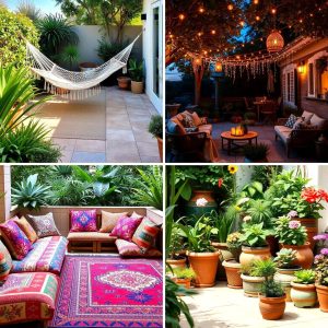 22 Boho Patio Ideas for Bohemian Outdoor Relaxation