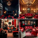 22 Bold Black and Red Living Room Decor Themes