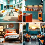 22 Bold Teal & Orange Color Schemes for Vibrant Room Designs