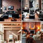 22 Brick Wall Living Room Designs for Industrial Charm