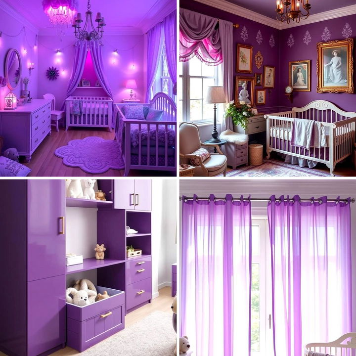 22 Calming Purple Nursery Ideas for a Soothing Environment - Lost At E ...