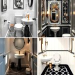 22 Chic Black and White Powder Room Design Ideas