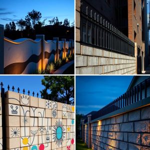 22 Cinder Block Fence Ideas for Durable Outdoor Design
