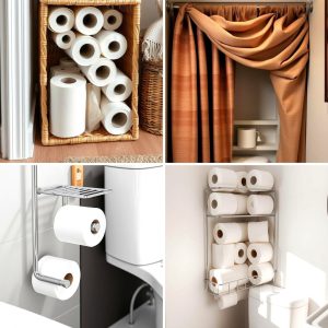 22 Clever Toilet Paper Storage Ideas for Small Bathrooms