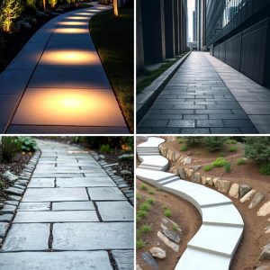 22 Concrete Paver Walkway Ideas for Durable Garden Paths