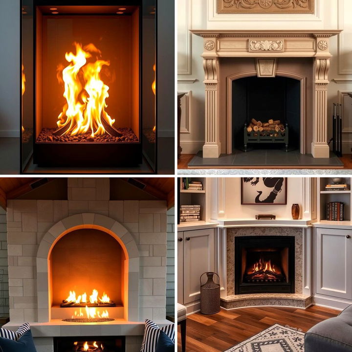 22 Cozy Corner Fireplace Ideas for Modern Living Room Designs - Lost At ...