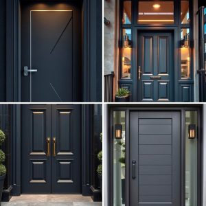 22 Dark Gray Front Door Ideas for Modern Curb Appeal