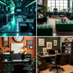 22 Dark Green Home Office Ideas for a Productive Workspace