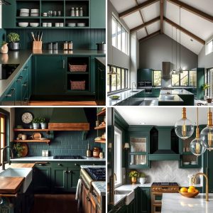 22 Dark Green Kitchen Ideas for a Bold Culinary Space