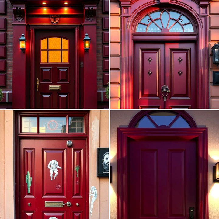 22 Dark Red Front Door Ideas to Elevate Your Home’s Exterior