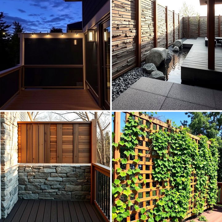 22 Deck Privacy Ideas for a Peaceful Backyard Retreat - Lost At E Minor