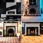 22 Dramatic Black and White Fireplace Makeover Ideas