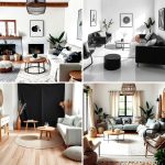 22 Eclectic Black and White Boho Living Room Designs