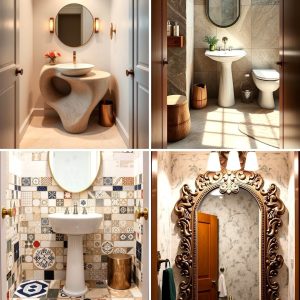 22 Eclectic Powder Room Decor Ideas and Design Tips