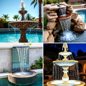 22 Elegant Pool Fountain Ideas for a Serene Outdoor Oasis
