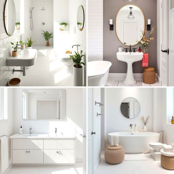 22 Elegant Small White Bathroom Ideas for Serene Spaces - Lost At E Minor