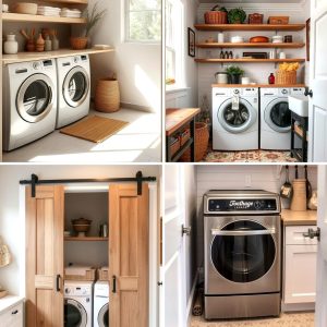 22 Farmhouse Laundry Room Organization and Decor Inspiration