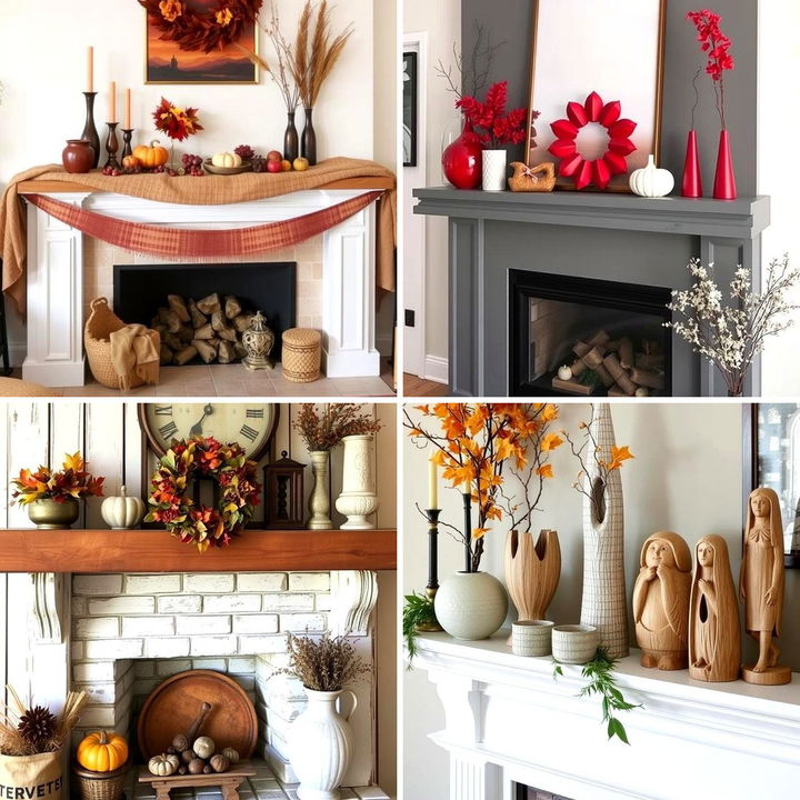 22 Festive Fall Mantel Decor Ideas to Showcase Autumn Style - Lost At E ...