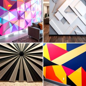 22 Geometric Accent Wall Ideas Bold and Modern Interior Designs
