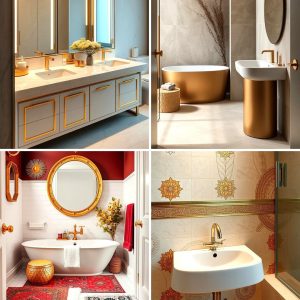 22 Gold Bathroom Ideas for Opulent and Warm Sanctuaries