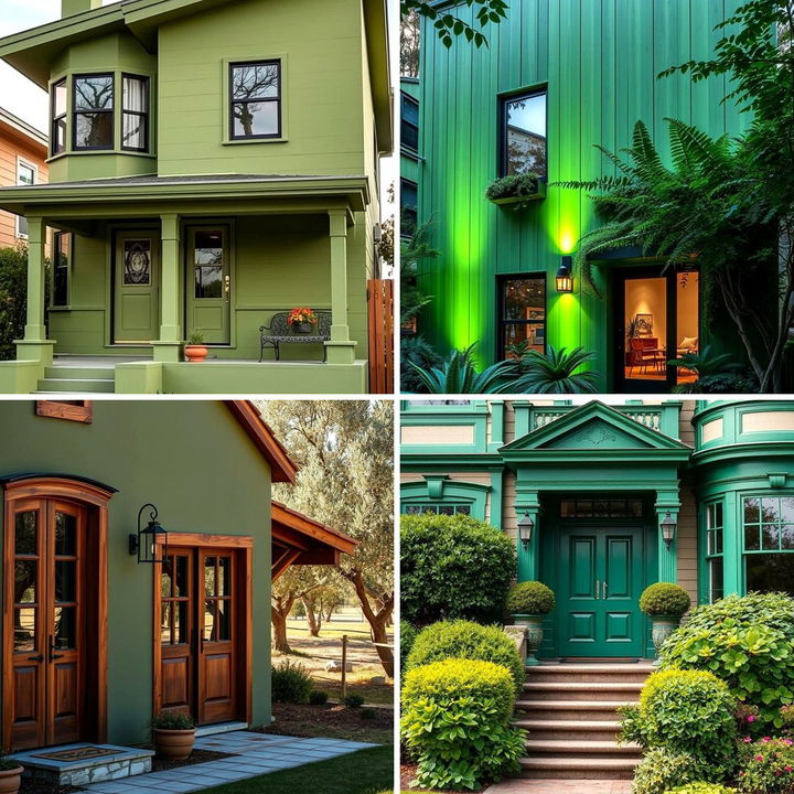 22 Green Exterior House Paint Ideas for Curb Appeal Boost - Lost At E Minor