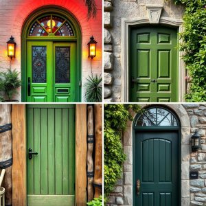 22 Green Front Door Ideas to Boost Curb Appeal Stylishly