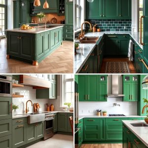 22 Green and Copper Kitchen Designs for Modern Warmth