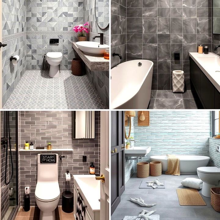 22 Grey Tile Bathroom Ideas for Modern Elegance - Lost At E Minor