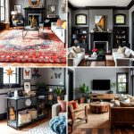 22 Grey Walls with Black Trim Living Room Color Schemes