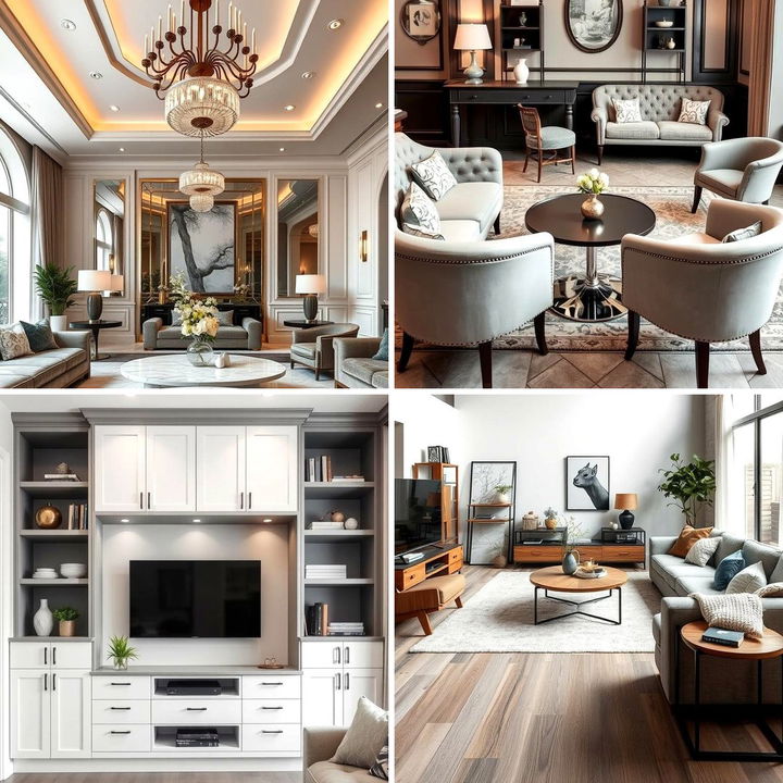 22 Grey and White Living Room Ideas for Monochromatic Style - Lost At E ...