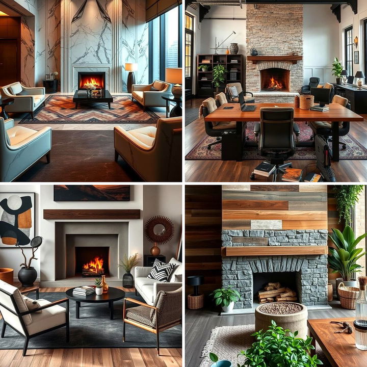 Boss Office Fire Place Designs