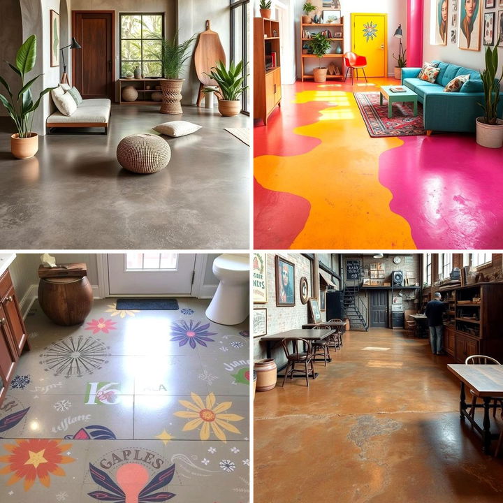 22 Indoor Concrete Floor Paint Ideas for Modern Spaces