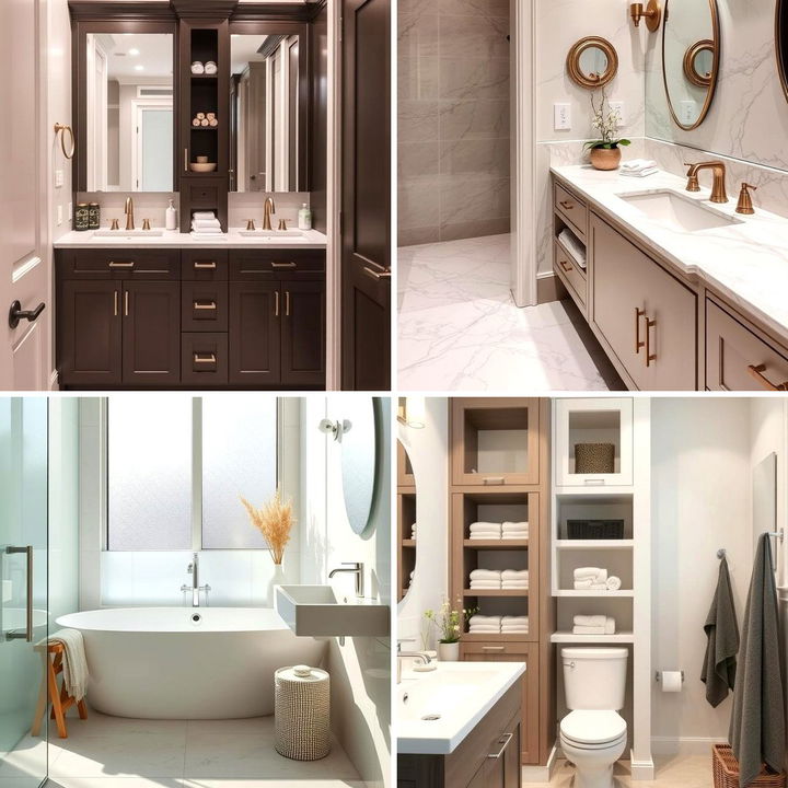 Textured Jack-And-Jill Bathroom Apartment Ideas photo