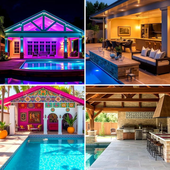 22 Luxury Pool House with Outdoor Kitchen Ideas for Entertaining - Lost ...