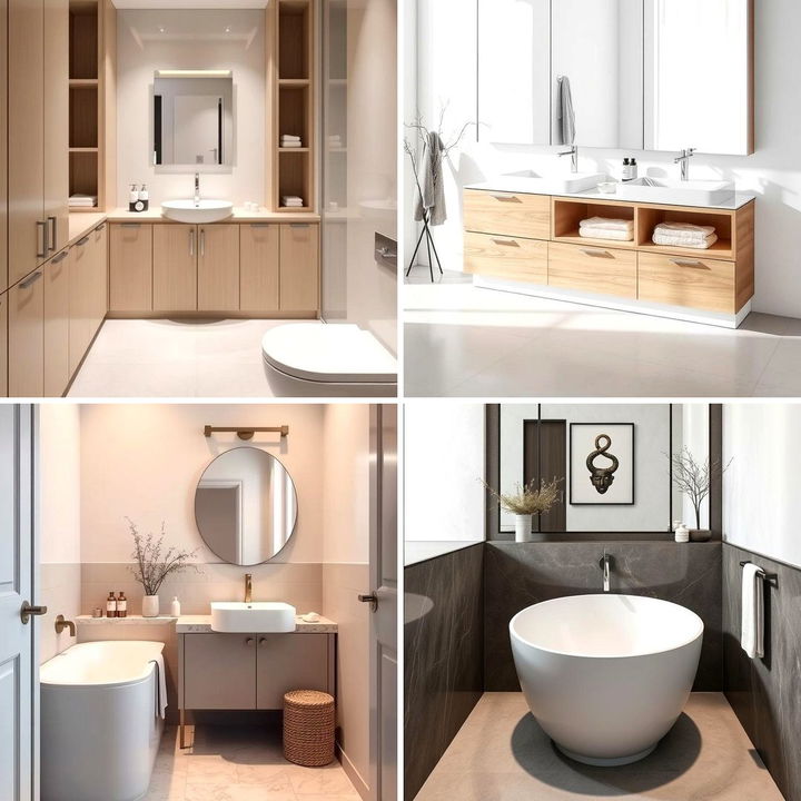 Curated visual reference: 22 Minimalist Bathroom Ideas For A Clean Uncluttered Sanctuary Photo Inspiration