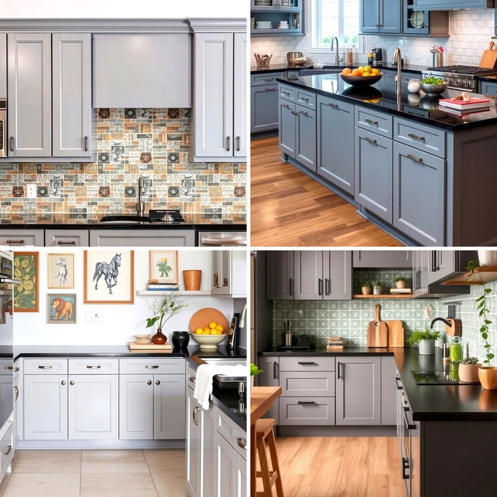 22 Modern Kitchens: Gray Cabinets & Black Countertops - Lost At E Minor