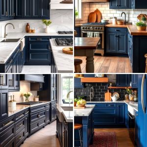 22 Navy Blue Kitchen Cabinet Ideas for a Bold Culinary Space