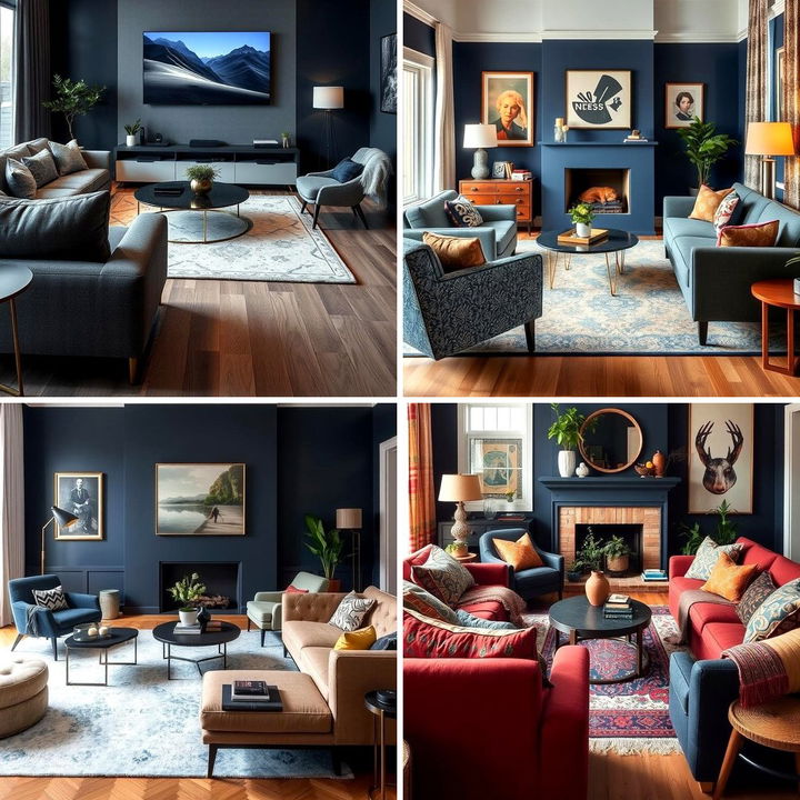 22 Navy Blue Living Room Ideas for Rich and Inviting Interiors - Lost ...
