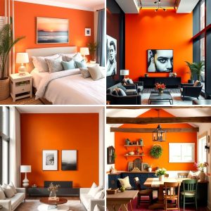 22 Orange Accent Wall Ideas for Bold Interior Designs