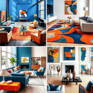 22 Orange and Blue Living Room Ideas for Energetic Decor