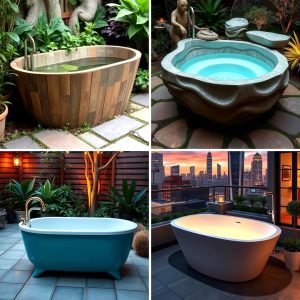 22 Outdoor Bathtub Ideas for a Relaxing Retreat