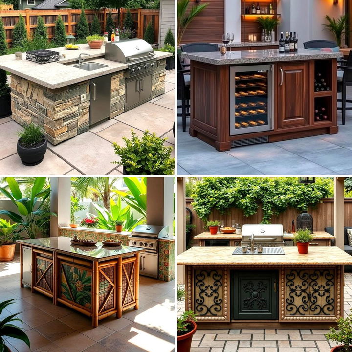 22 Outdoor Kitchen Island Ideas for Social Cooking - Lost At E Minor