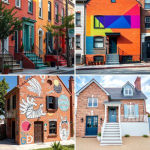 22 Painted Brick House Exterior Ideas for Curb Appeal