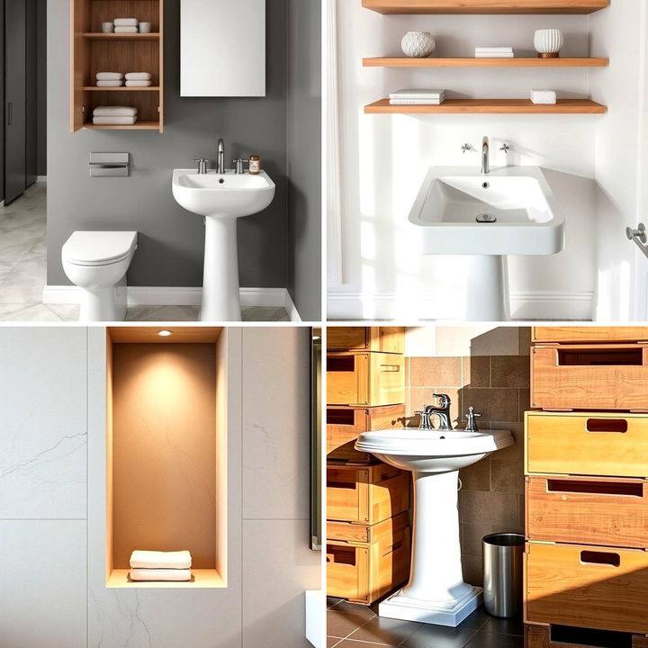 22 Pedestal Sink Storage Ideas for Compact Bathroom Solutions