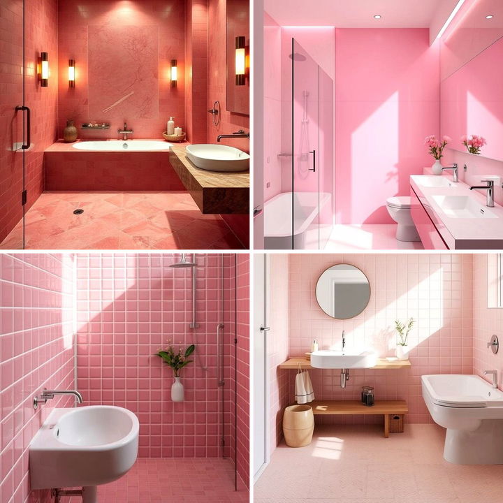 22 Pink Tile Bathroom Ideas: Vintage Charm Meets Modern Style - Lost At ...