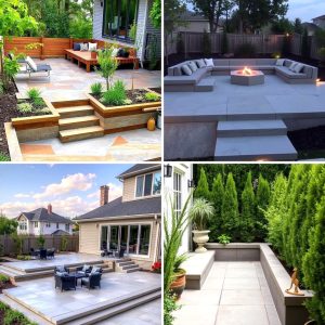 22 Raised Concrete Patio Ideas for Durable Outdoor Spaces