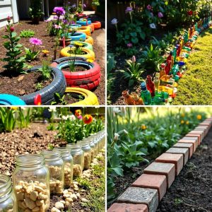 22 Recycled Garden Edging Ideas for Eco-Friendly Yards