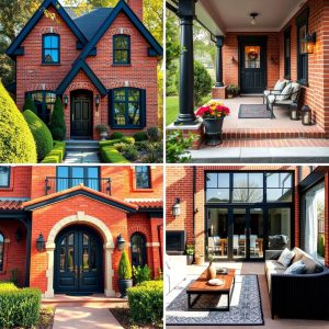 22 Red Brick House and Black Trim Design Inspirations