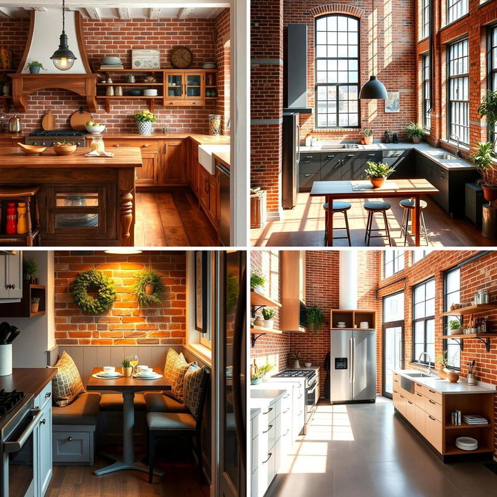 22 Red Brick Kitchen Ideas for Rustic Charm - Lost At E Minor