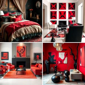 22 Red and Black Bedroom Ideas for Dramatic Style